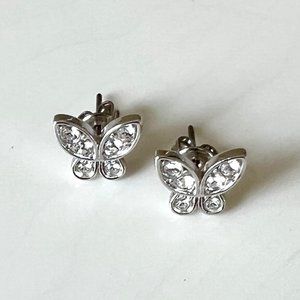 Swarovski Butterfly Crystal Stud Earrings